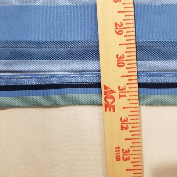 Bobby Jones Performance Polo Shirt Mens Large Blue Striped Golf Short Sleeve - Picture 8 of 9